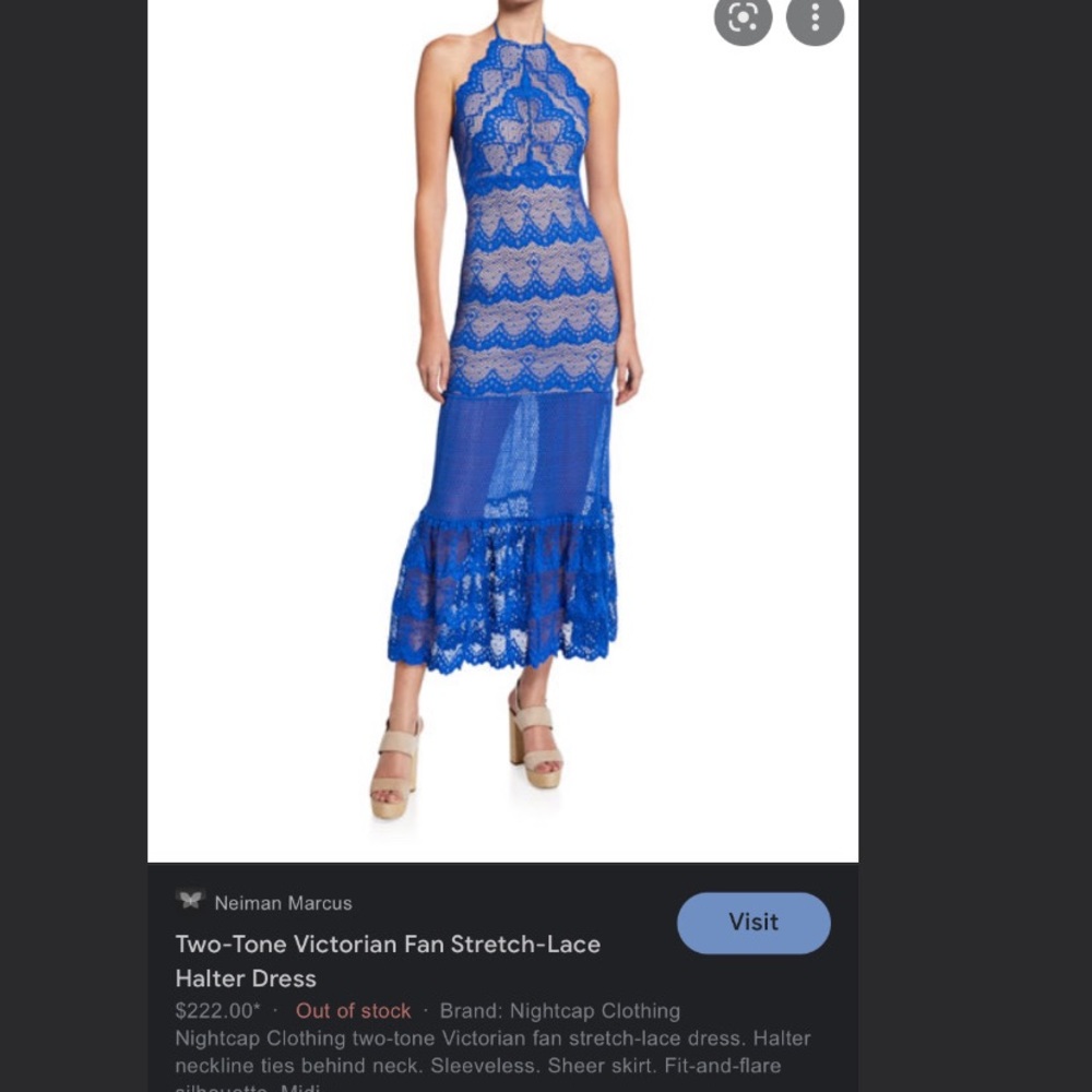 Neiman Marcus nightcap Victorian fan dress💙💙